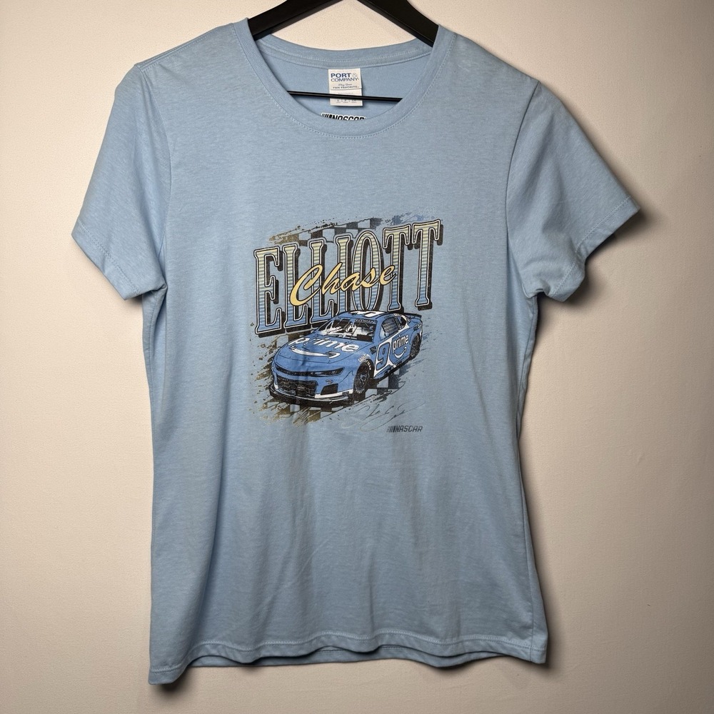 Chase Elliott #9 Amazon Prime Tee Women's Small Blue Hendrick
